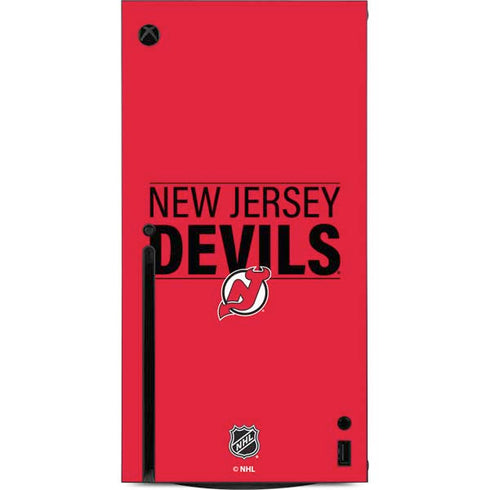 NHL New Jersey Devils Lineup Xbox Series X Console Skin
