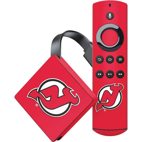 NHL New Jersey Devils Solid Background Amazon Fire TV Skin