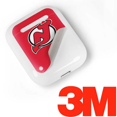 NHL New Jersey Devils Solid Background Apple AirPods Skin