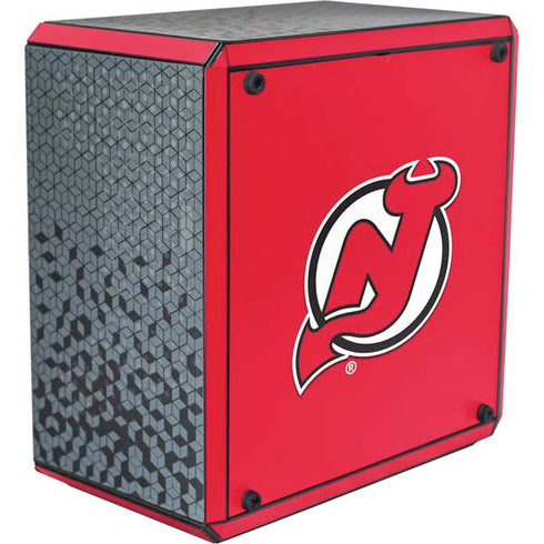NHL New Jersey Devils Solid Background Cooler Master MasterBox Q300L Mini Tower Skin