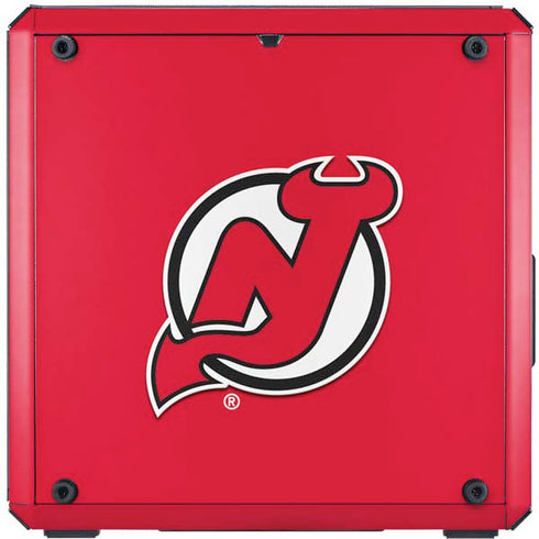 NHL New Jersey Devils Solid Background Cooler Master MasterBox Q300L Mini Tower Skin