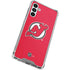 NHL New Jersey Devils Solid Background Galaxy A13 5G Clear Case
