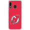 NHL New Jersey Devils Solid Background Galaxy A20 Clear Case