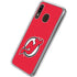 NHL New Jersey Devils Solid Background Galaxy A20 Clear Case