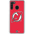 NHL New Jersey Devils Solid Background Galaxy A21 Clear Case