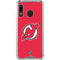 NHL New Jersey Devils Solid Background Galaxy A30 Clear Case