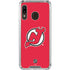 NHL New Jersey Devils Solid Background Galaxy A30 Clear Case