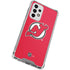NHL New Jersey Devils Solid Background Galaxy A53 5G Clear Case