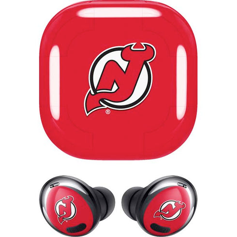 NHL New Jersey Devils Solid Background Galaxy Buds Pro Skin