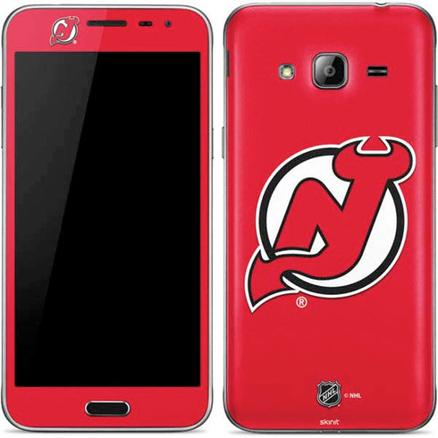 NHL New Jersey Devils Solid Background Galaxy J3 Skin