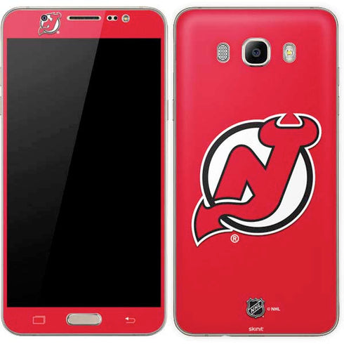 NHL New Jersey Devils Solid Background Galaxy J7 Skin