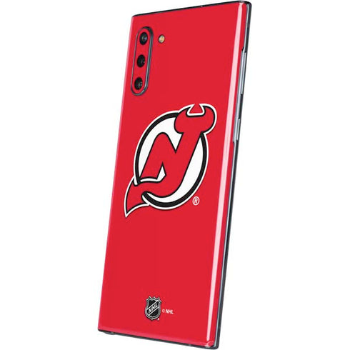 NHL New Jersey Devils Solid Background Galaxy Note 10 Skin