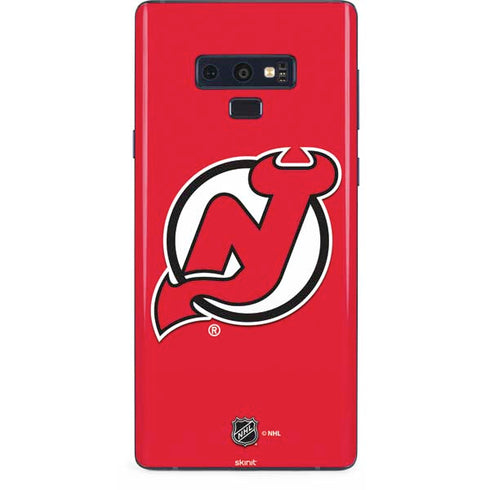 NHL New Jersey Devils Solid Background Galaxy Note 9 Skin