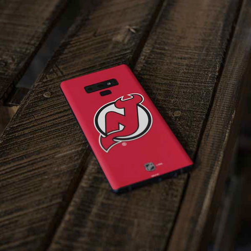 NHL New Jersey Devils Solid Background Galaxy Note 9 Skin