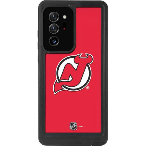 NHL New Jersey Devils Solid Background Galaxy Note20 Ultra 5G Waterproof Case