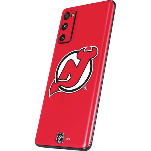 NHL New Jersey Devils Solid Background Galaxy S20 Fan Edition Skin