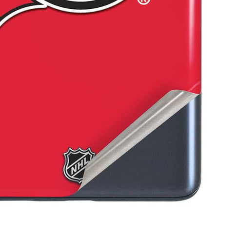 NHL New Jersey Devils Solid Background Galaxy S20 Fan Edition Skin