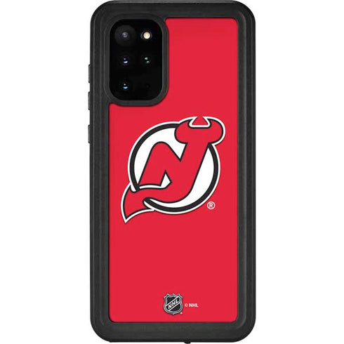 NHL New Jersey Devils Solid Background Galaxy S20 Plus Waterproof Case
