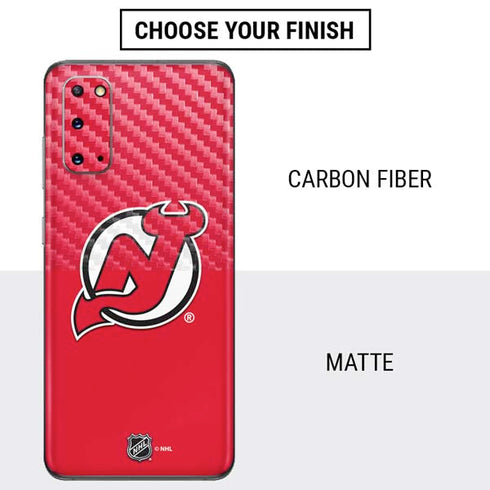 NHL New Jersey Devils Solid Background Galaxy S20 Skin