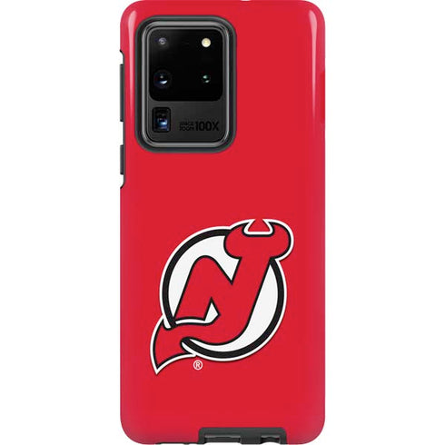 NHL New Jersey Devils Solid Background Galaxy S20 Ultra 5G Pro Case