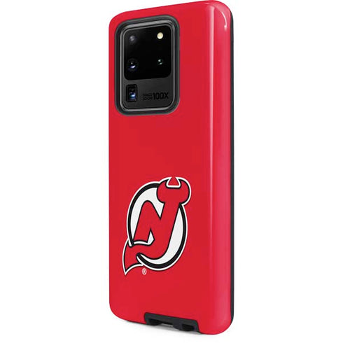 NHL New Jersey Devils Solid Background Galaxy S20 Ultra 5G Pro Case