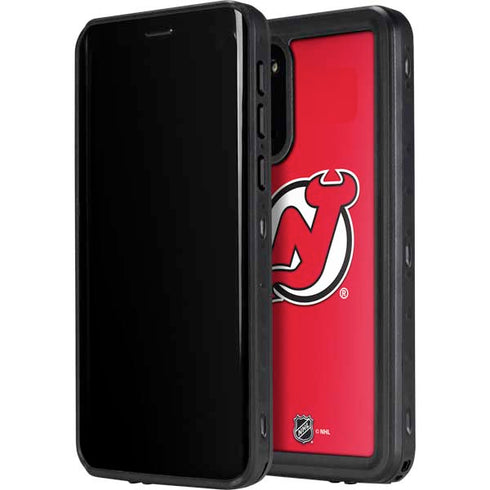 NHL New Jersey Devils Solid Background Galaxy S20 Waterproof Case