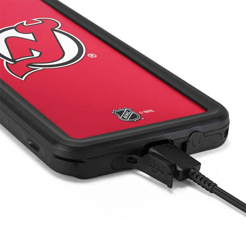 NHL New Jersey Devils Solid Background Galaxy S20 Waterproof Case
