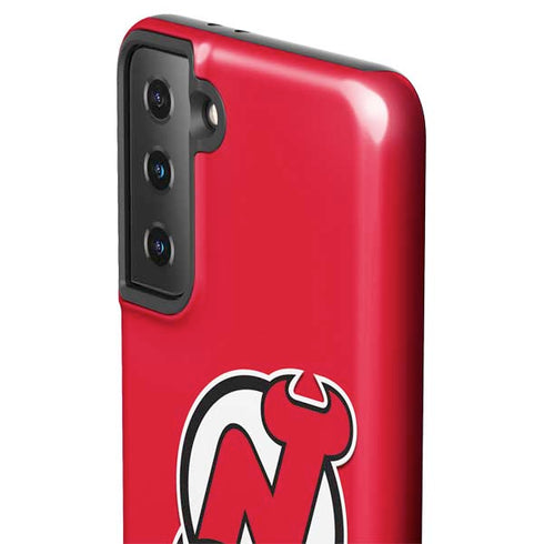 NHL New Jersey Devils Solid Background Galaxy S21 Plus 5G Pro Case