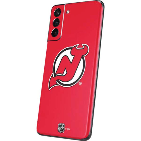 NHL New Jersey Devils Solid Background Galaxy S21 Plus 5G Skin