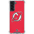 NHL New Jersey Devils Solid Background Galaxy S22 Clear Case