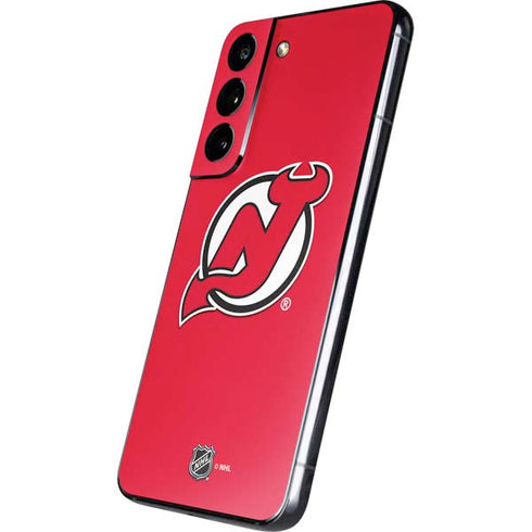NHL New Jersey Devils Solid Background Galaxy S22 Skin
