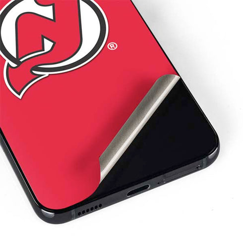 NHL New Jersey Devils Solid Background Galaxy S22 Skin