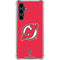 NHL New Jersey Devils Solid Background Galaxy S23 FE Clear Case