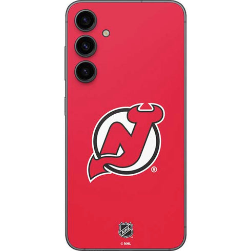 NHL New Jersey Devils Solid Background Galaxy S23 FE Skin