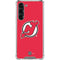 NHL New Jersey Devils Solid Background Galaxy S23 Plus Clear Case