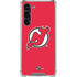 NHL New Jersey Devils Solid Background Galaxy S23 Plus Clear Case