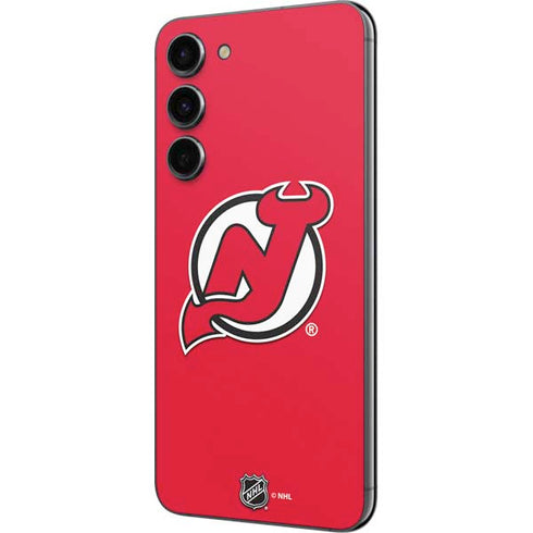 NHL New Jersey Devils Solid Background Galaxy S23 Plus Skin