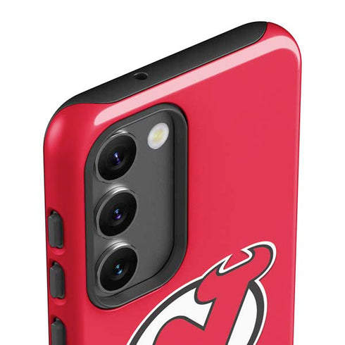 NHL New Jersey Devils Solid Background Galaxy S23 Pro Case