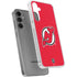 NHL New Jersey Devils Solid Background Galaxy S24 Plus Clear Case
