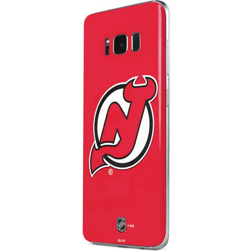 NHL New Jersey Devils Solid Background Galaxy S8 Skin
