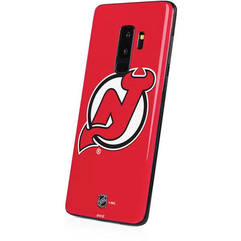 NHL New Jersey Devils Solid Background Galaxy S9 Plus Skin