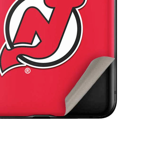 NHL New Jersey Devils Solid Background Galaxy Z Flip Skin