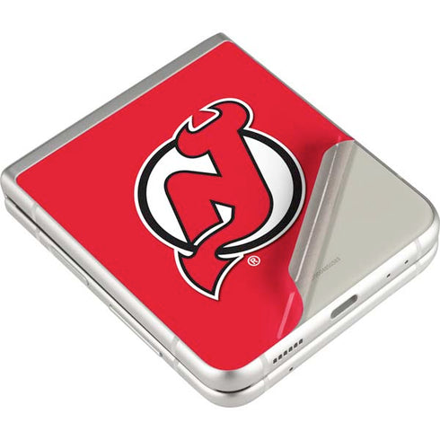 NHL New Jersey Devils Solid Background Galaxy Z Flip3 5G Skin