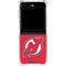NHL New Jersey Devils Solid Background Galaxy Z Flip5 5G Clear Case