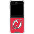 NHL New Jersey Devils Solid Background Galaxy Z Flip5 5G Clear Case