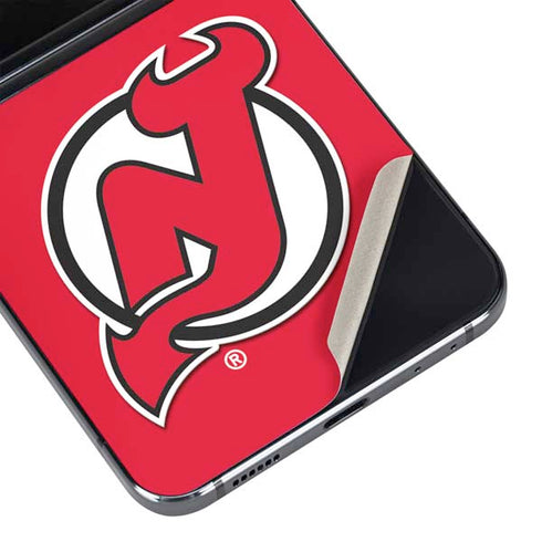 NHL New Jersey Devils Solid Background Galaxy Z Flip5 5G Skin