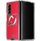 NHL New Jersey Devils Solid Background Galaxy Z Fold4 5G Clear Case