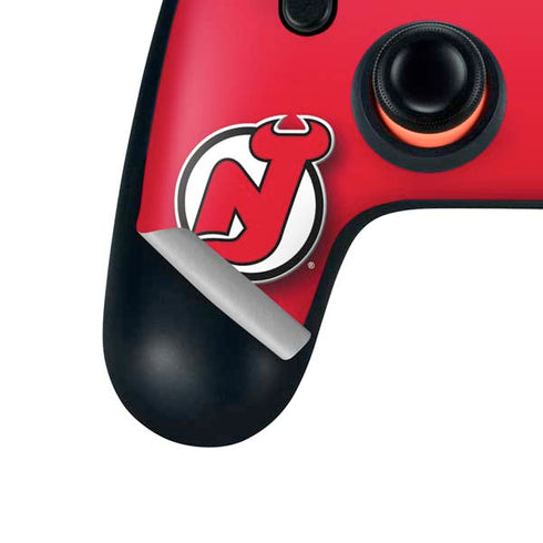 NHL New Jersey Devils Solid Background Google Stadia Controller Skin