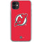 NHL New Jersey Devils Solid Background iPhone 11 Clear Case