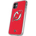 NHL New Jersey Devils Solid Background iPhone 11 Clear Case